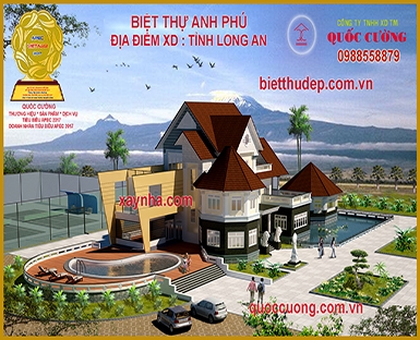 BIỆT THỰ ANH PHÚ. ĐỊA ĐIỂM XD: TỈNH LONG AN