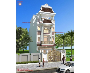 Thiết kế thi công xây dựng nhà đẹp chị Hân ở quận Tân Phú, Sài Gòn